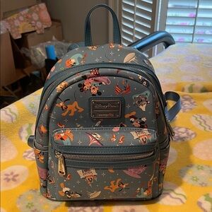 Loungefly Blue Disney Character Print Mini Backpack